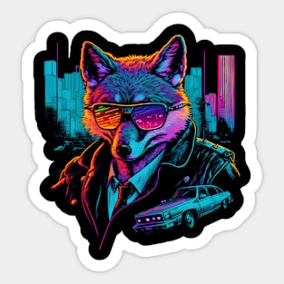 Gangster Neon Art Sticker